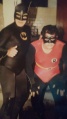 as Robin with a rookie Rey Escorpion portraying Batman.